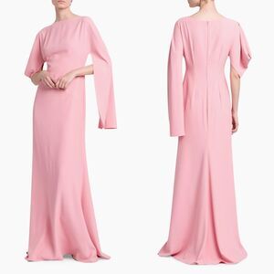 ALEXANDER MCQUEEN Asymmetric Paneled Crepe Gown SIZE IT42/US 6 $2890